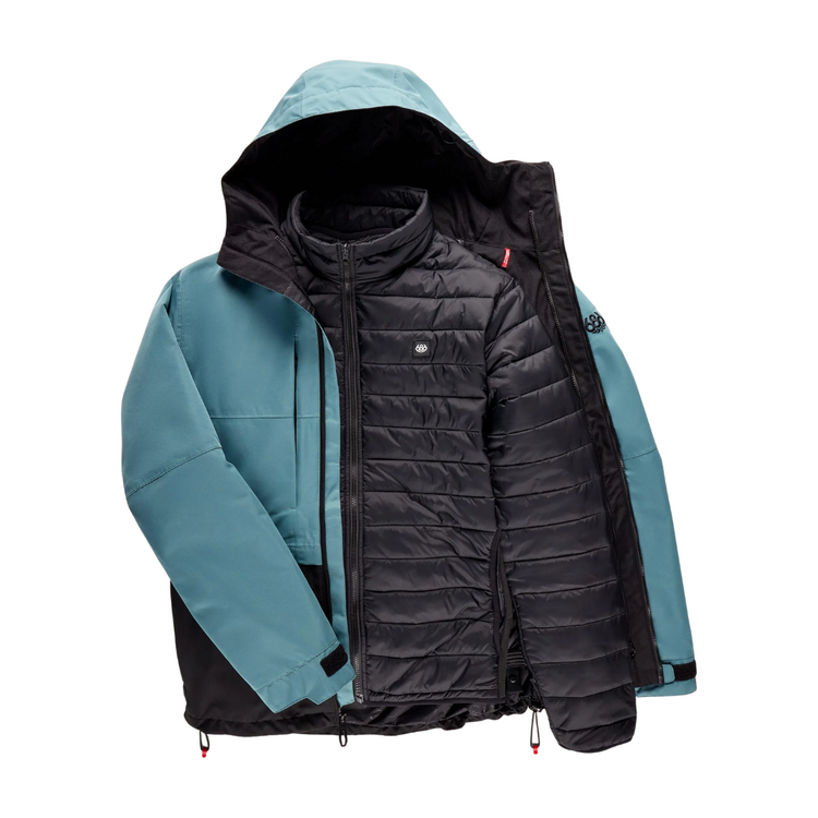 686 686 MENS SMARTY 3 IN 1 FORM JACKET PALE FIRN COLORBLOCK