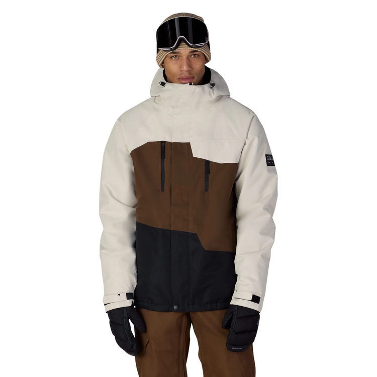 686 686 MENS GEO INSULATED JACKET LIMESTONE DK EARTH COLORBLOCK