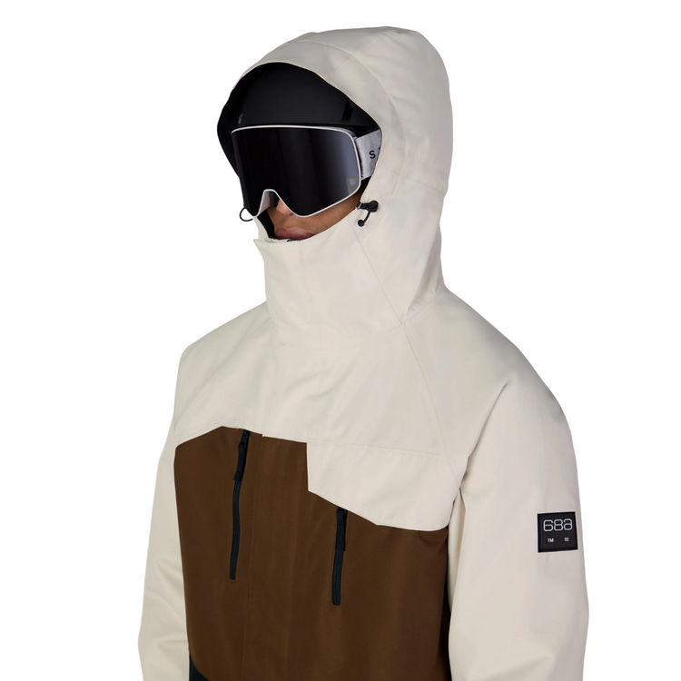 686 686 MENS GEO INSULATED JACKET LIMESTONE DK EARTH COLORBLOCK