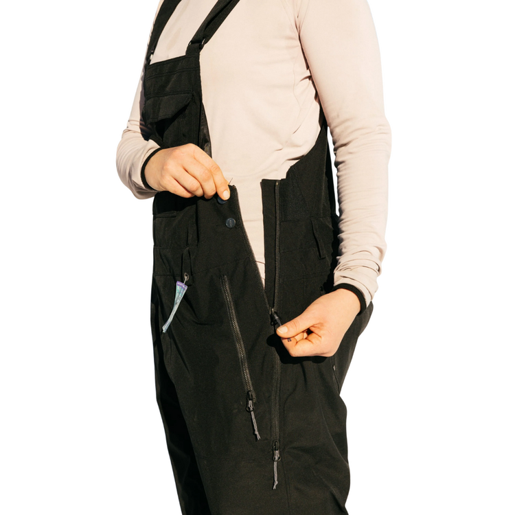 686 686 WOMENS BLACK MAGIC INSULATED BIB BLACK