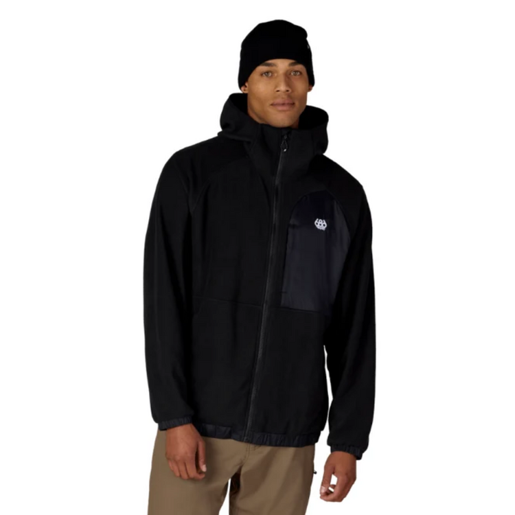 686 686 MENS LOWLAND FLEECE HOODY BLACK