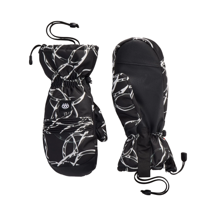 686 686 MENS LANDER MITT BLACK WIRE