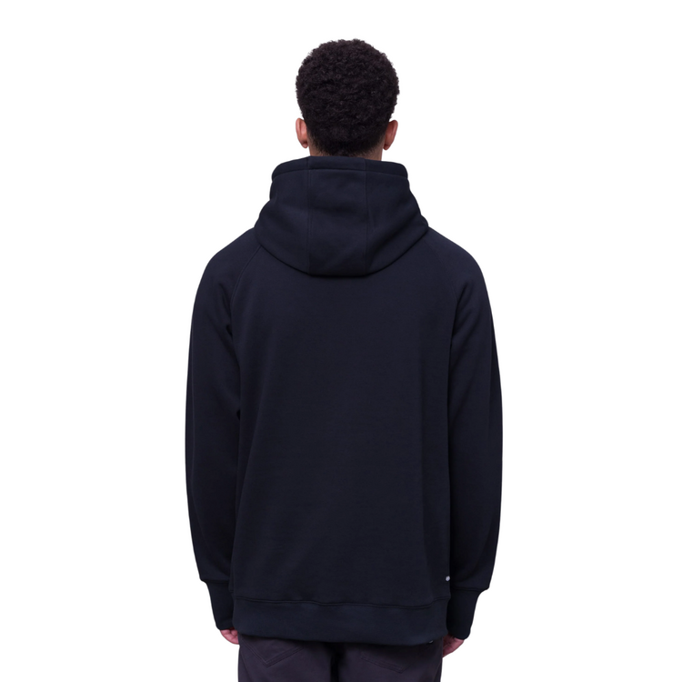 686 686 KNOCKOUT LOGO PREMIUM HEAVYWEIGHT PULLOVER HOODY BLACK PRINT