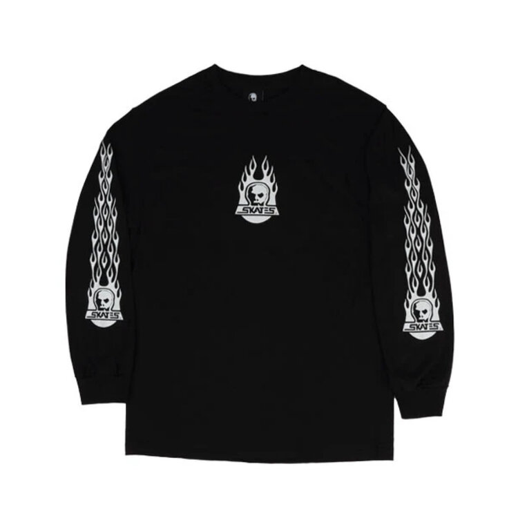 SKULL SKATES SKULL SKATES SKULL L/S SHIRT BURNT FIREBALL CLASSIC