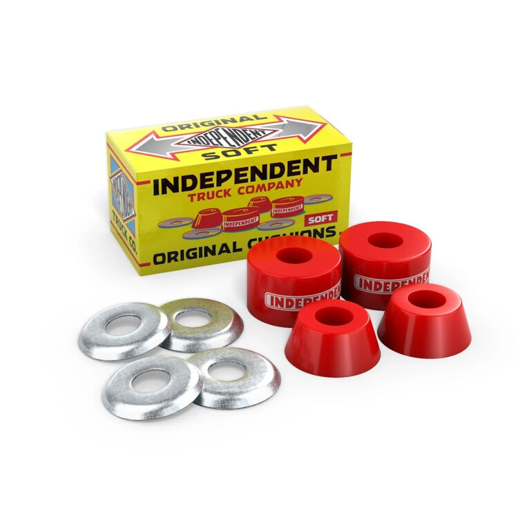 Independent INDY BUSHINGS STG4 ORIGINAL CONICAL SOFT RED 90A