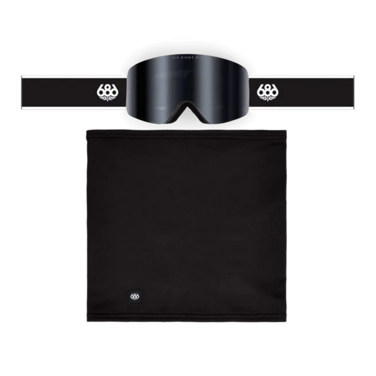 686 686 FOUNDATION GOGGLE BLACK + SILVER MIRROR