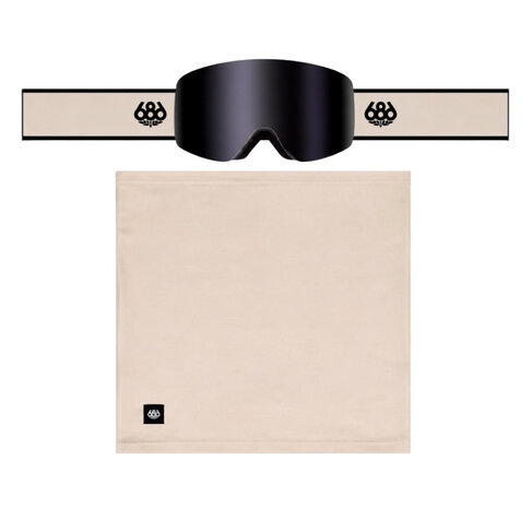 686 686 FOUNDATION GOGGLE LIMESTONE + BLACK MIRROR