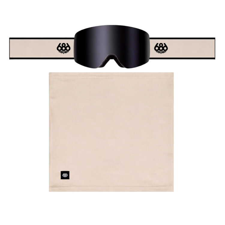 686 686 FOUNDATION GOGGLE LIMESTONE + BLACK MIRROR