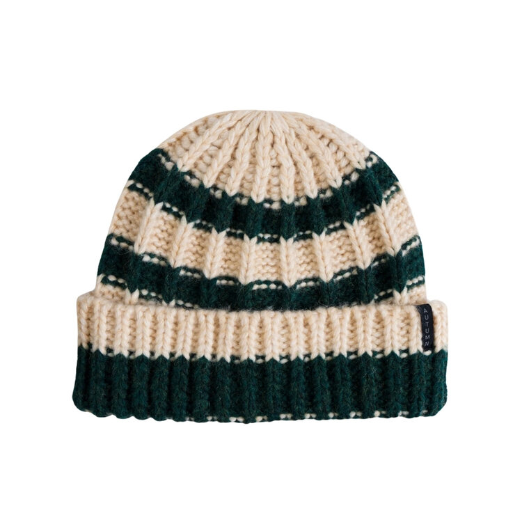 AUTUMN AUTUMN 2027 RUGBY STRIPE BEANIE EMERALD