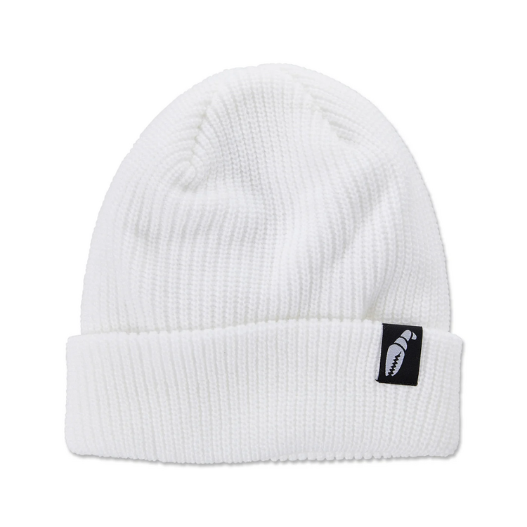 CRAB GRAB CRAB GRAB - CLAW LABEL BEANIE WHITE