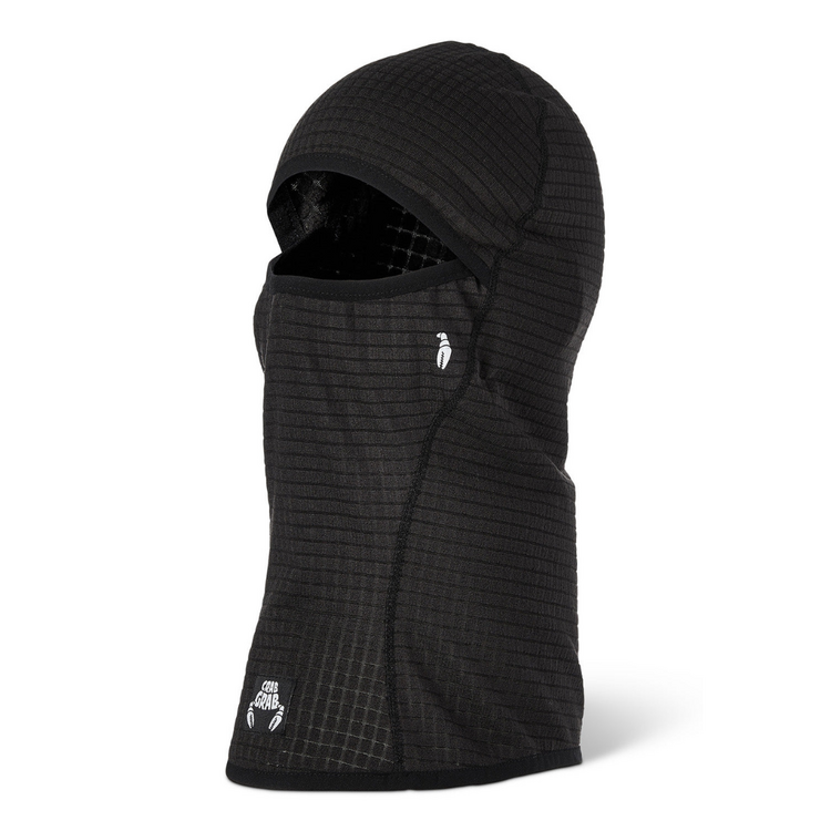 CRAB GRAB CRAB GRAB - CLAWVA WAFFLE FLEECE BLACK