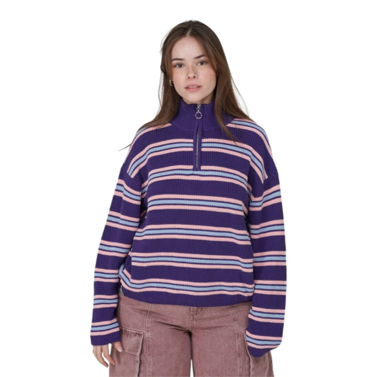 NOTICE THE RECKLESS NOTICE THE RECKLESS ARCTIC DAWN HALF ZIP SWEATER