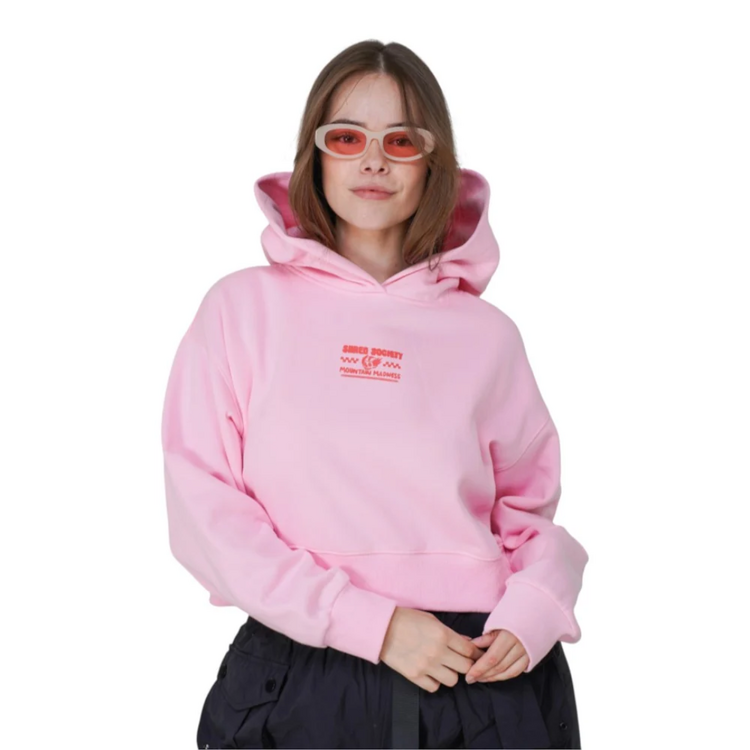 NOTICE THE RECKLESS NOTICE THE RECKLESS OKAYEST RIDER CROPPED HOODIE