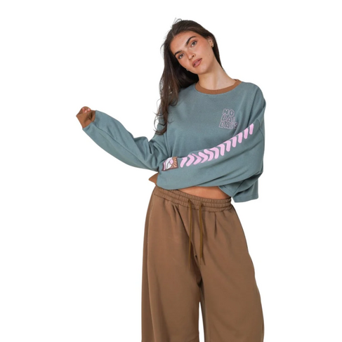 NOTICE THE RECKLESS NOTICE THE RECKLESS NO BAD DAYS COPPED LONG SLEEVE-TEAL