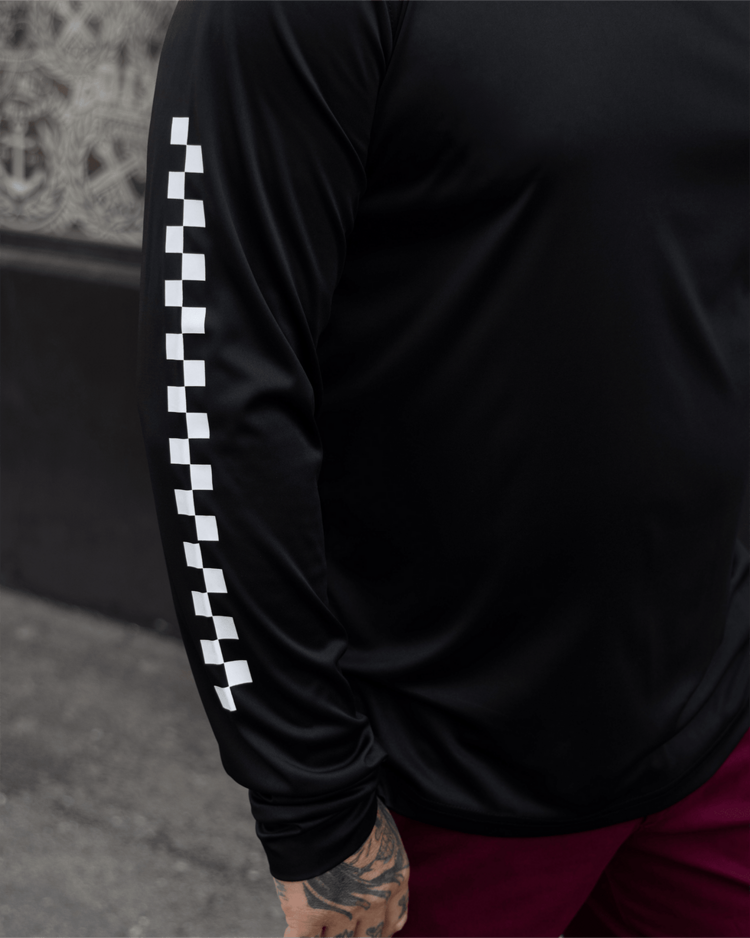 DIXXON DIXXON BONES BLACK UV LS TEE BLACK