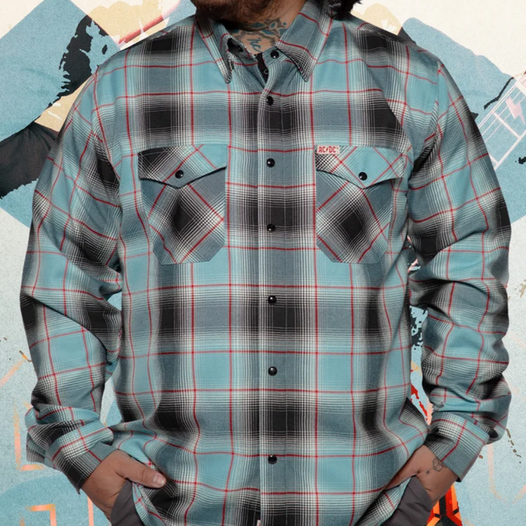 DIXXON DIXXON AC/DC DIRTY DEEDS FLANNEL
