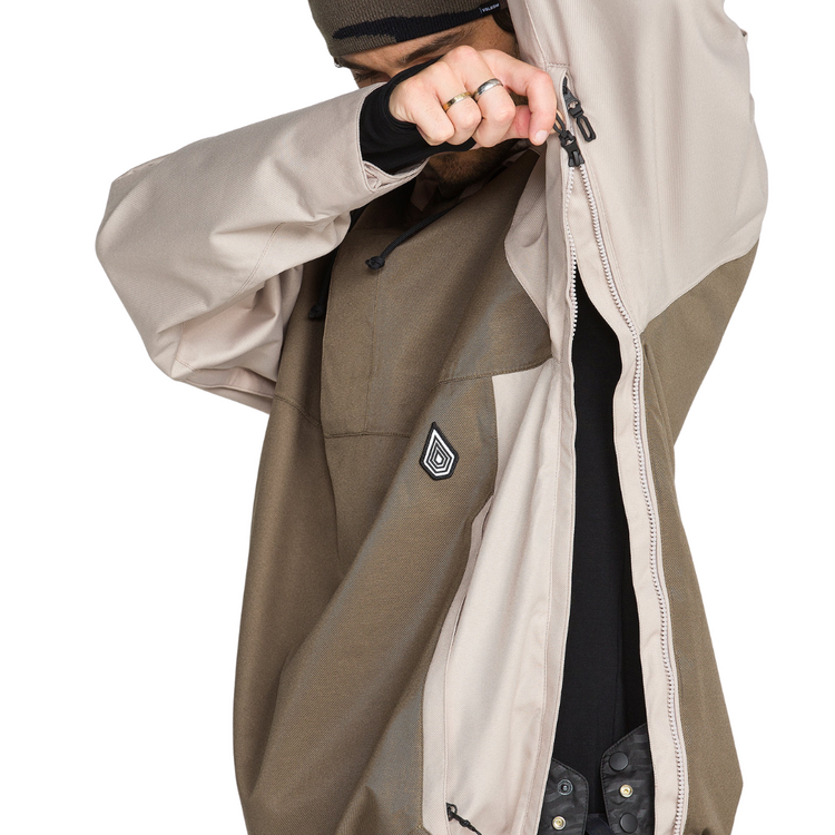 Volcom Volcom HOSSEGOR 20K PULLOVER KHAKI