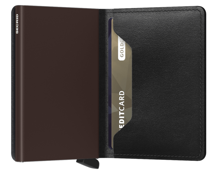 Secrid SECRID SLIM WALLET ORIGINAL BLACK/BROWN