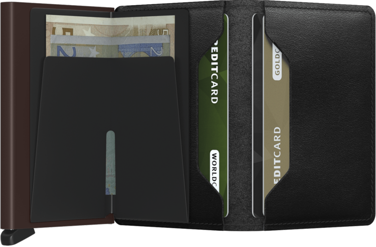 Secrid SECRID SLIM WALLET ORIGINAL BLACK/BROWN