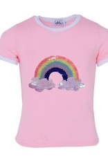 Lola and the Boys Lola and the Boys - Happy Rainbow Ringer T-Shirt