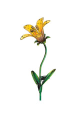 Solar Tiger Lily Stake - Yellow