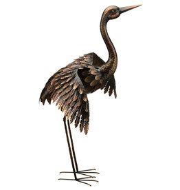 Bronze Crane 41" - Wings Out