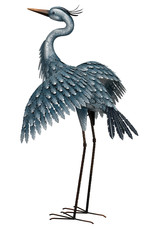 Metallic Blue Heron - Wings Out