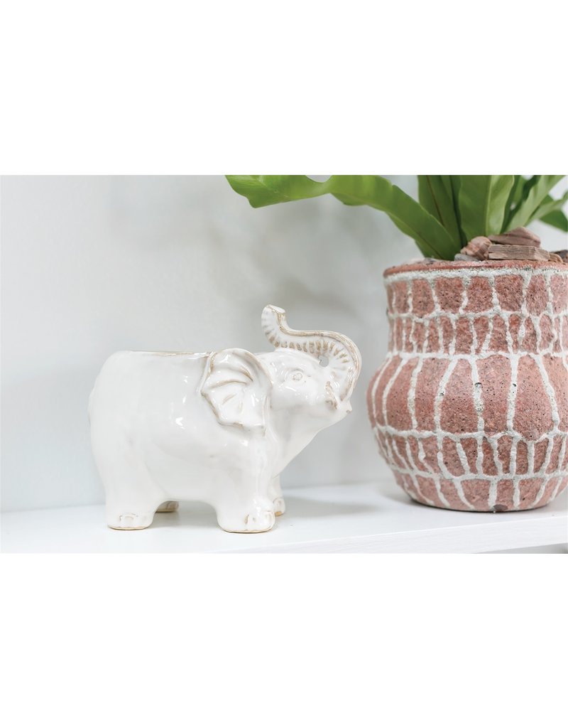 Elephant Pot 7" x 4" x 5.25"