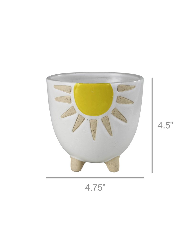 Cachepot with Sun, Ceramic
