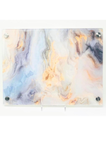 Modern Acrylic  Peach Grey Marble Board