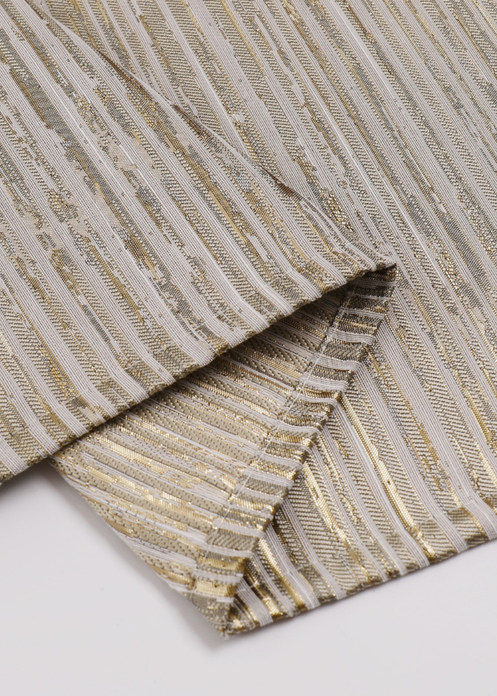 Jacquard Tablecloth Striped Gold/Beige #1205
