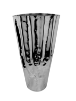 Large Stainless Steel Ripple Vase