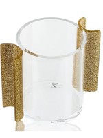 Round Washing Cup // Gold Glitter