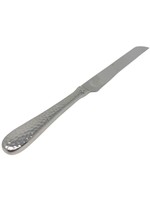 Challah Knife- Hammered Silver