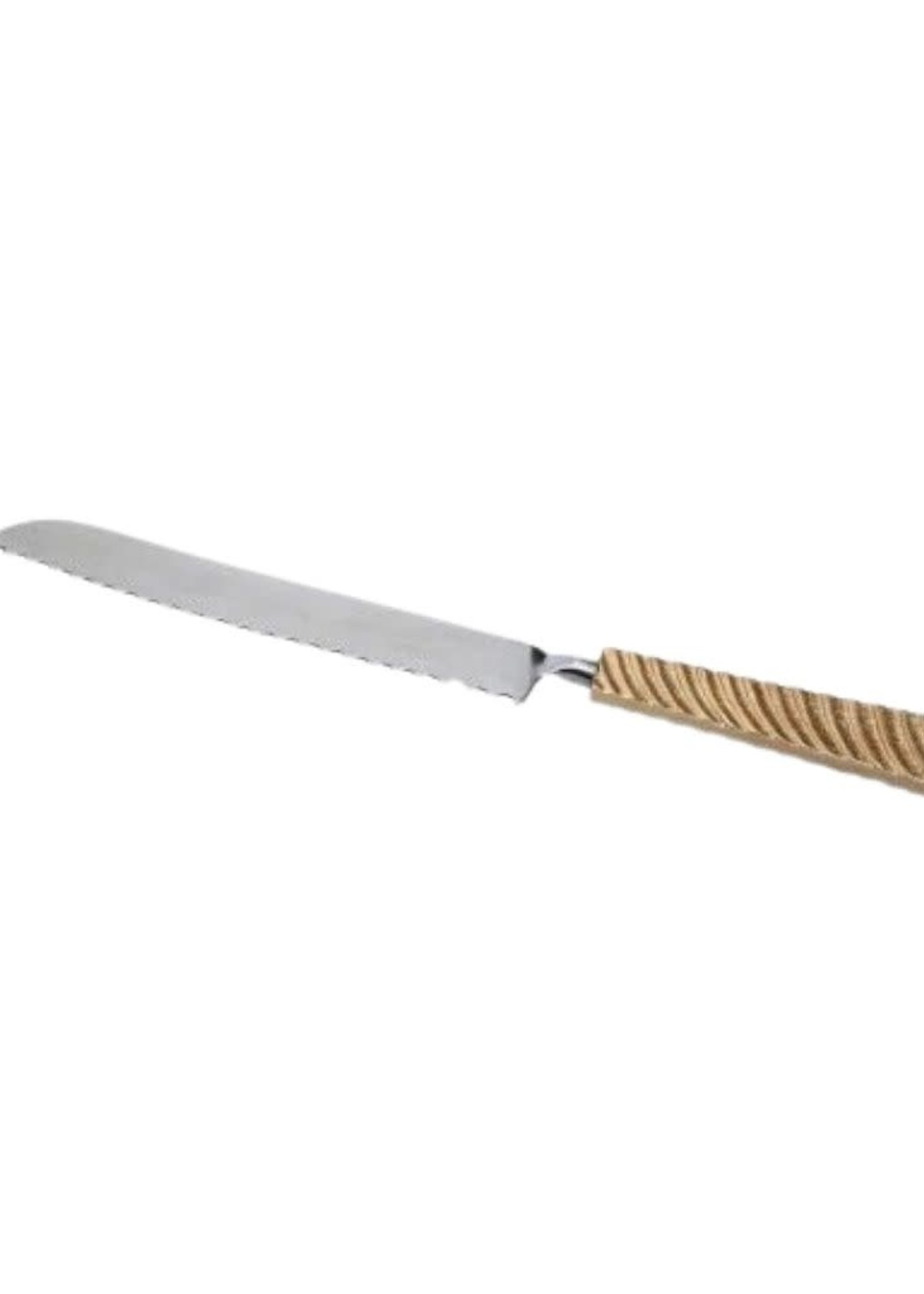 Knife with Gold Wavy Handles