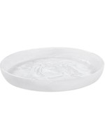 Round Platter Large - White Swirl