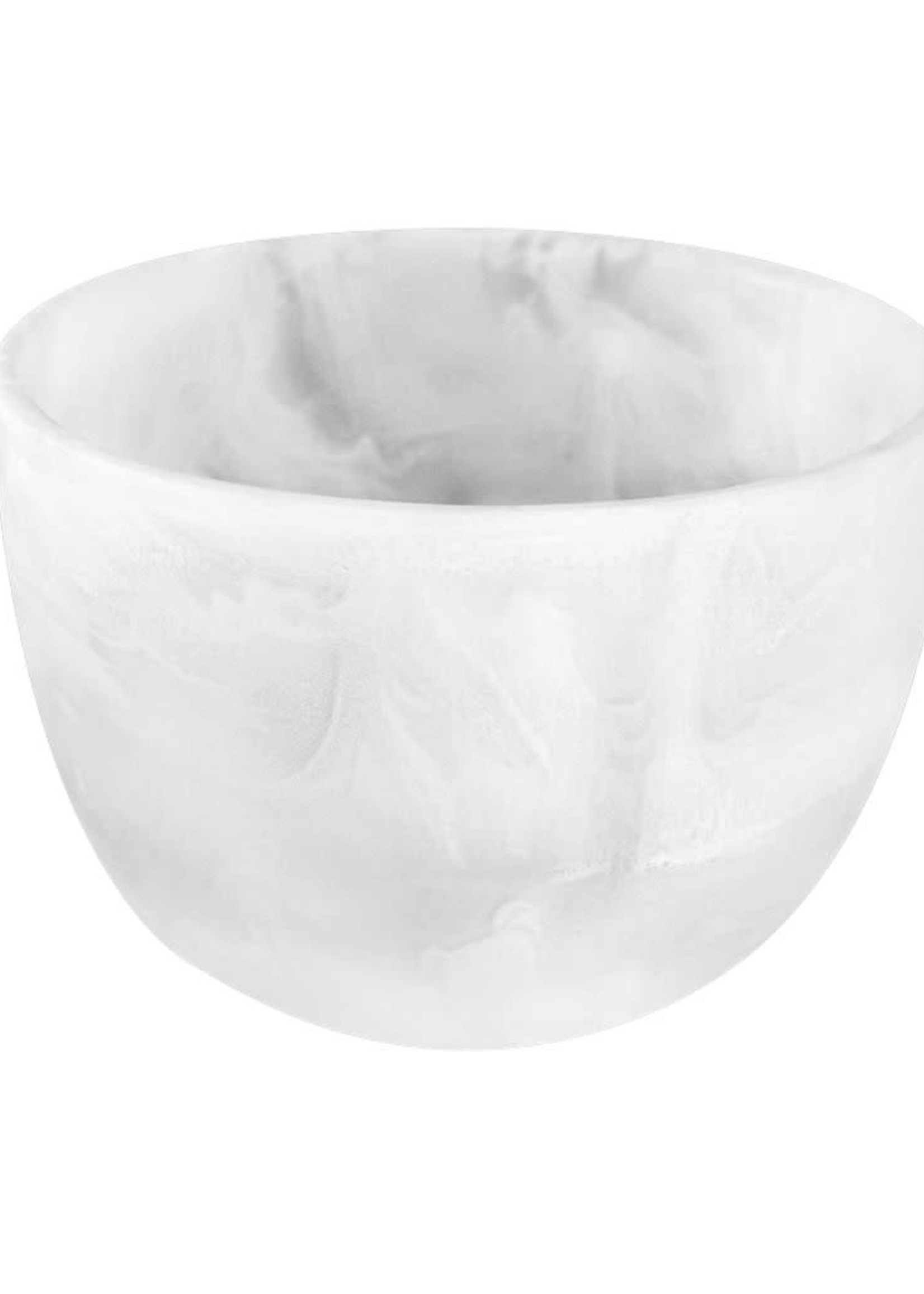 Deep Small Bowl - White Swirl