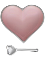 Happy Heart Bowl w Spoon // Blush