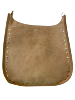 Faux Suede Studded Messenger // Assorted Colors