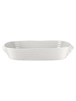 Portmeirion Large Handled Rectangular Roasting Dish // White