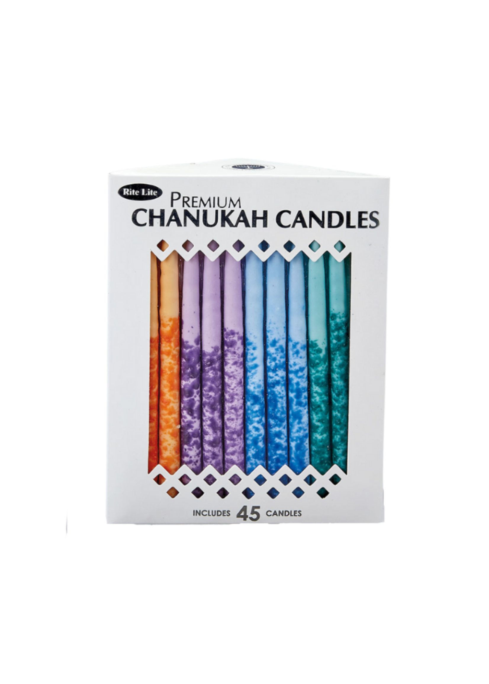 Hand Decorated Chanukah Candles // Multicolor