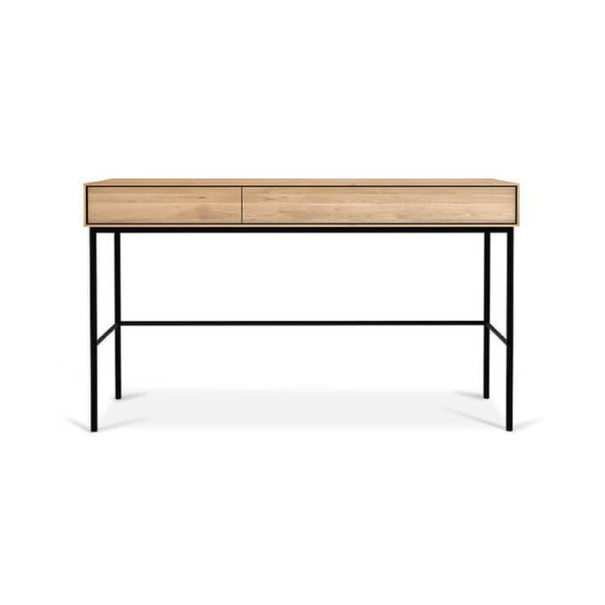 Ethnicraft Desk Oak Whitebird 2 Drawers Dwell