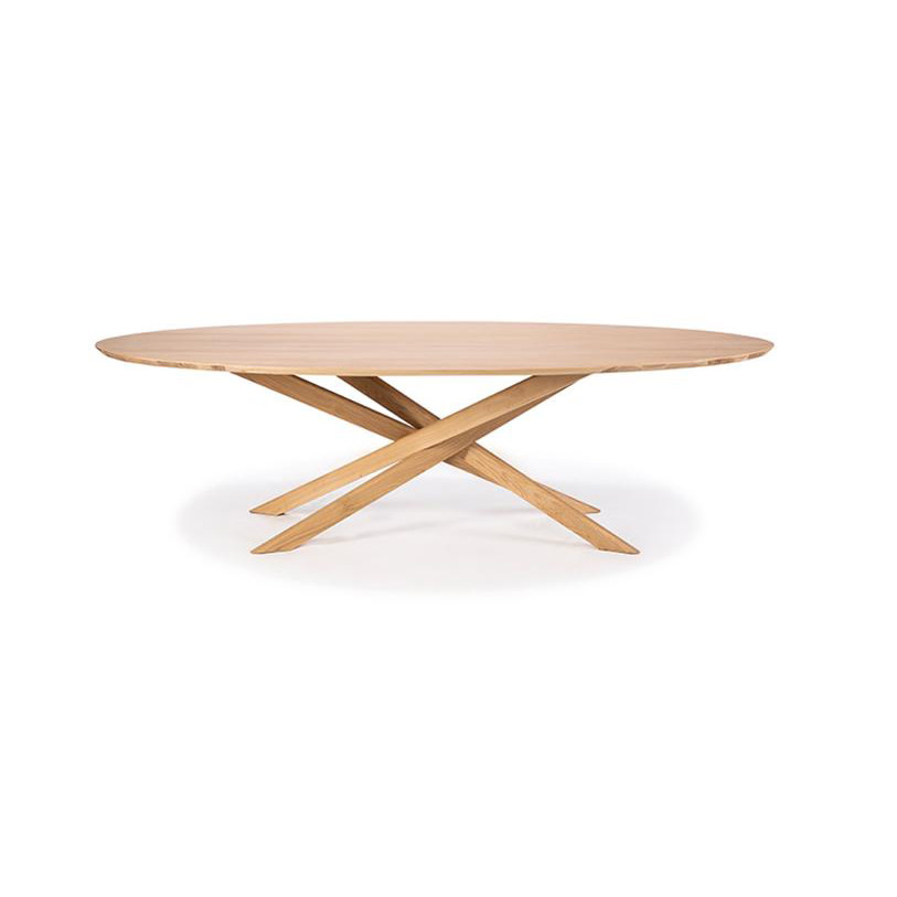 Ethnicraft Oak Mikado Oval Coffee Table Dwell