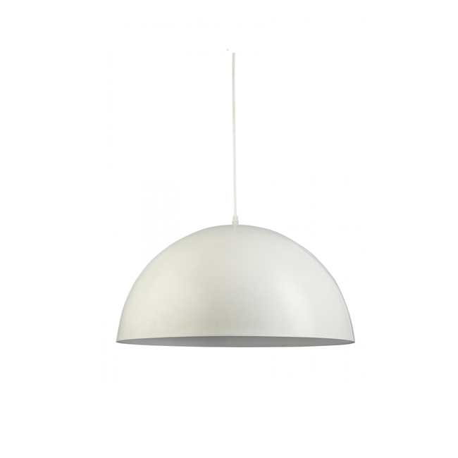 White glass dome pendant shop light