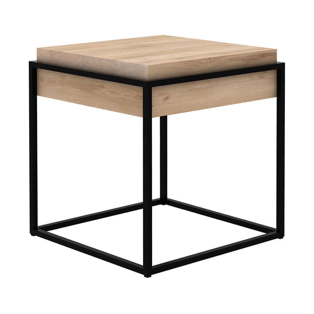 Ethnicraft Side Table Oak Monolit S Black Dwell