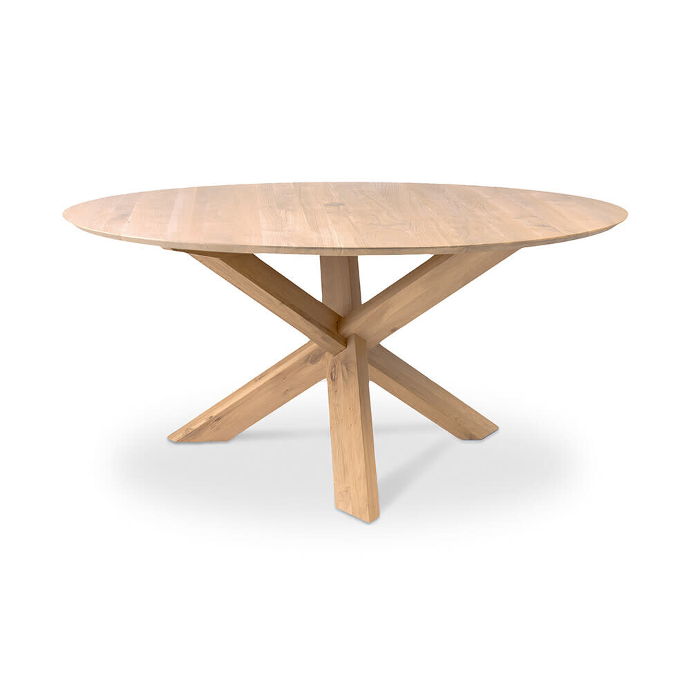 Ethnicraft Oak Round Dining Table Dwell