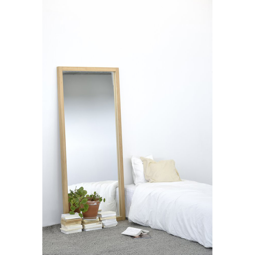 Ethnicraft Oak Light Frame Floor Mirror Dwell