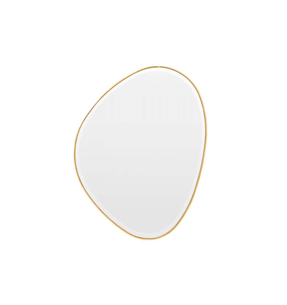 Pebble Mirror Brass 70 X 90cm Dwell