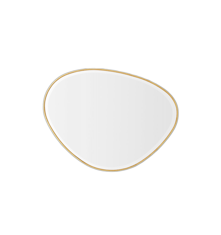 Pebble Mirror Brass 70 X 90cm Dwell