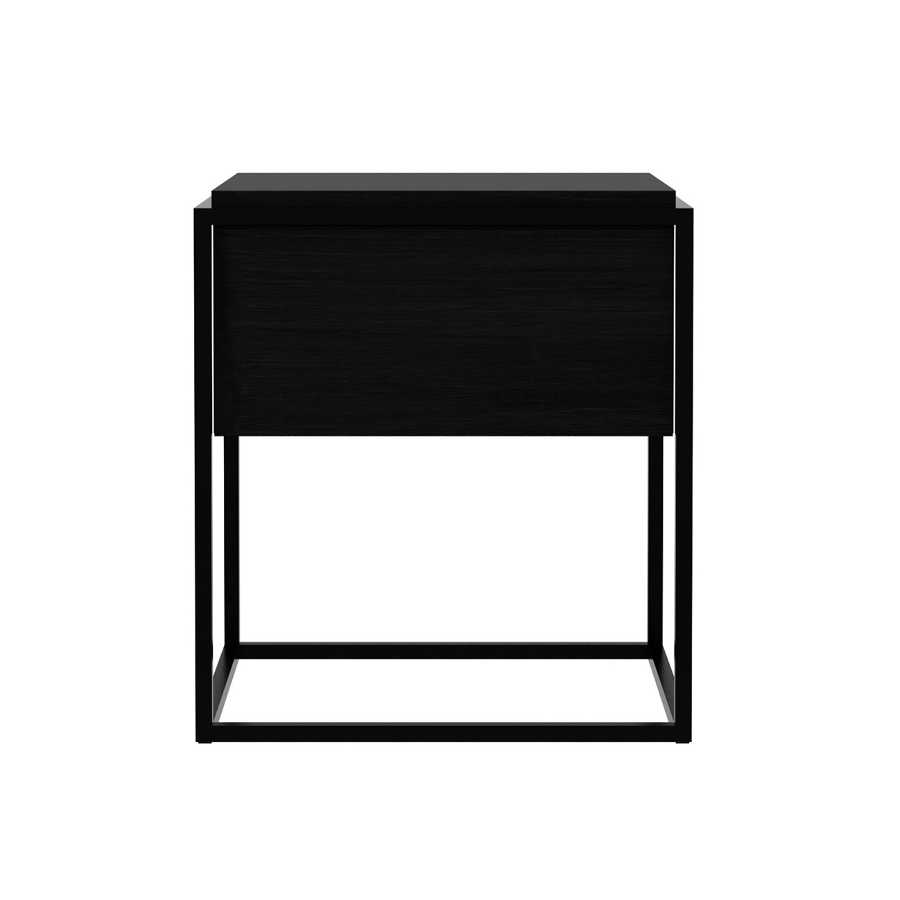 Ethnicraft Oak Monolit Bedside Table Black Dwell